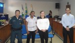 Cel Egberto, pres da Camara, Prefeita Lizete, delegado Wesley