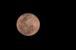Fenômeno "Lua Azul" é visto na cidade de Campinas, SP, nesta sexta-feira (31).  Tiago Favari/Futura Press