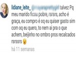 Em uma postagem nas redes sociais prefeita manda 'beijinho no ombro' (Foto: Divulgação / TV Mirante)