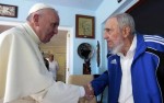 Papa se encontra com Fidel Castro em Cuba EPA/Cubadebate/Alex Castro/Agência Lusa/Direitos Reservados