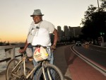 de bicicleta
