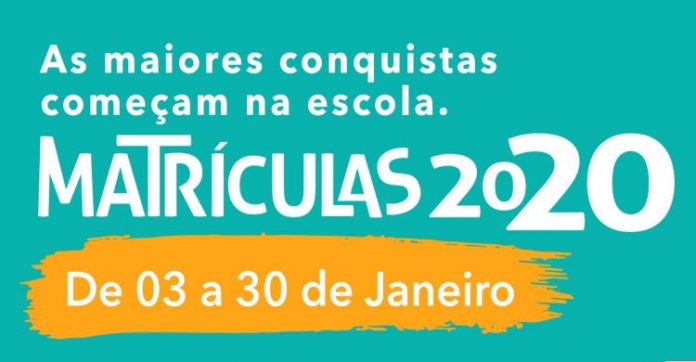 Confira calendário e documentação necessária para matrícula do ano letivo 2020 em Caucaia