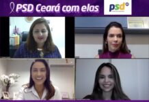 Encontro virtual do PSD Ceará debate violência contra a mulher