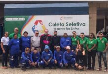 Associação de Catadores de Materiais Recicláveis recebe visita do Bispo Diocesano e Autoridades Religiosas