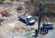 aminhão é apreendido em ação conjunta da Agefis e Guarda Municipal após flagra de descarte irregular de resíduos