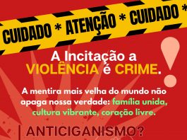 A RBPC divulga nota para a Imprensa sobre atitudes discriminatórias, racistas e xenofobia contra as famílias ciganas.