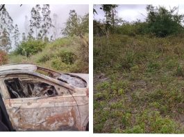 Com apoio da RBPC o corpo do cigano Ricardo é encontrado carbonizado dentro do seu veiculo