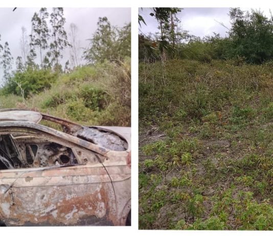 Com apoio da RBPC o corpo do cigano Ricardo é encontrado carbonizado dentro do seu veiculo