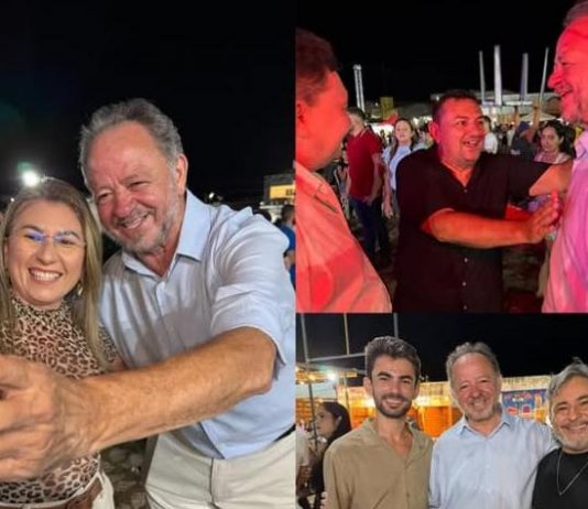 Acrísio Sena participa do aniversário de 68 anos de Tabuleiro do Norte.