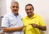 Deputado José Airton Cirilo recebe em seu gabinete, o ex-Vereador de Caucaia, Enéas Góes.
