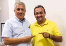Deputado José Airton Cirilo recebe em seu gabinete, o ex-Vereador de Caucaia, Enéas Góes.
