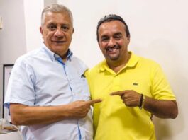 Deputado José Airton Cirilo recebe em seu gabinete, o ex-Vereador de Caucaia, Enéas Góes.