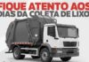 Confira os dias e horários da coleta de lixo em cada bairro e comunidade de Caucaia.