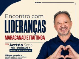 Maracanaú e Itaitinga: O giro do pré-candidato Acrisio Sena pelo interior “dialogando com a comunidade e lideranças”